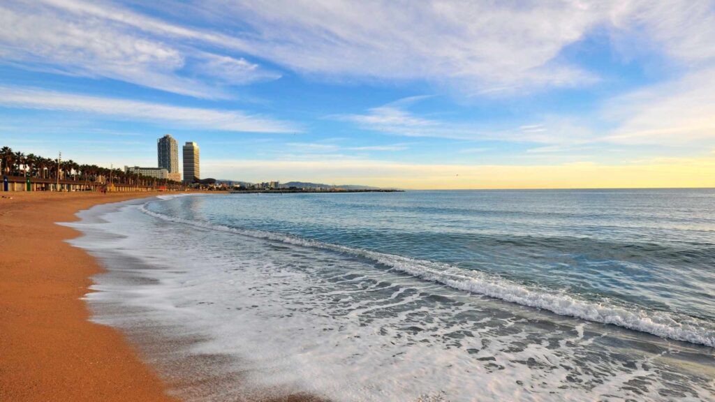 Plage à Barcelone